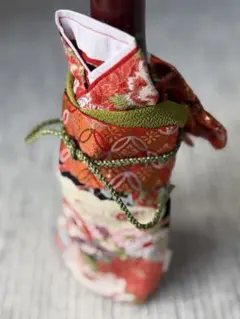 ボトルケース 日本酒 ワイン入れ 赤い花柄 - メルカリ