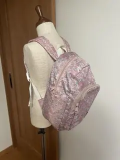 花柄ナイロン小型リュック
