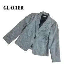 B633○美品 GLACIER テーラードジャケット LL 大きめ 長袖 卒業式