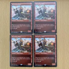 略奪するアオザメ　英語プロモ　4枚セット