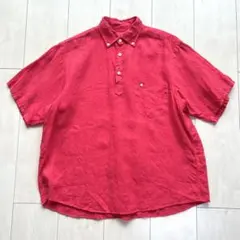 SUNSHINE+CLOUD 半袖コットンリネンチェックシャツ サイズ1 美品 