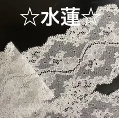 74☆高級レース☆水蓮☆off-white