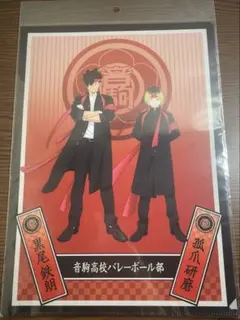 ハイキュー 音駒 応援団 クリアファイル 黒尾鉄朗 孤爪研磨 クロ バレーボール