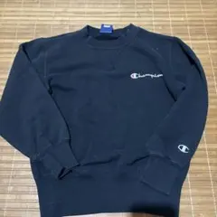 Champion クルーネック スウェット ブラック　キッズのサムネイル