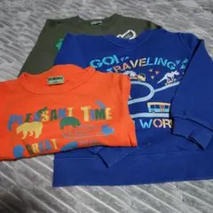 【110㎝】長袖 トレーナー 3着まとめ売り