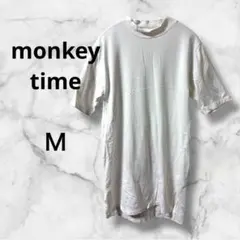 0630　Tシャツ　カットソー　半袖　ホワイト　コットン　Ｍのサムネイル