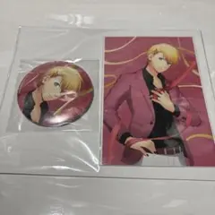 キャラクター 缶バッジ＆ポストカード セット