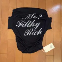 emmyトップス　Me? Filthy Rich ロゴ入り　Fサイズ