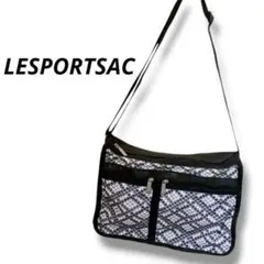 LeSportsac ショルダーバッグ 斜めがけ 総柄 軽量 多収納