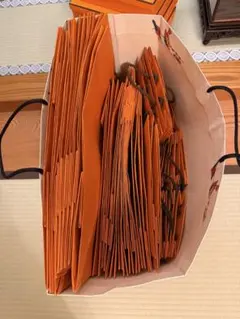 Hermès オレンジ ショップ袋 複数サイズ