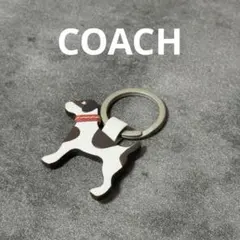 【美品】COACH コーチ キーホルダー 犬 ジャックラッセルテリア ドッグ