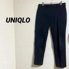 【UNIQLO ユニクロ】 感動パンツ　ウルトラライト・コットンライク　ネイビー