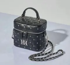 ダーリッチ キルティングビジュースクエアミニバッグ バニティ