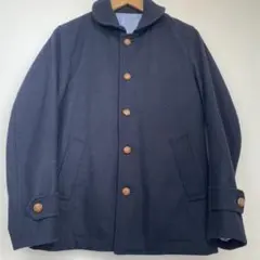 THE SHOP TK ネイビー ウール ピーコート