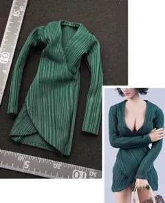 1/6 女性 Vネック パーティー ドレス TBleague phicen 対応