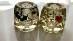 No.723 イタリアミモザ＆リーフ♡固まるハーバリウムペン立て 1_6a07a263203737ce1bc29cb0f863