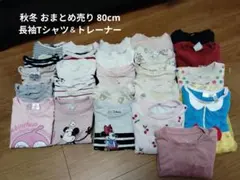 80cm 女の子 トレーナー＆長袖Tシャツ おまとめ売り