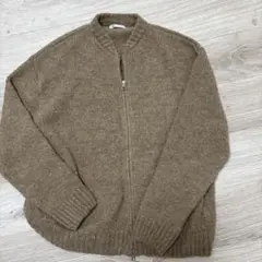 ZARA ダブルジップ ニットカーディガン　s-mのサムネイル