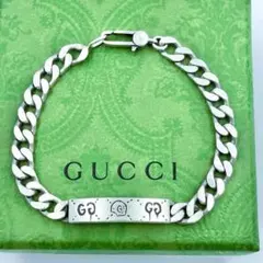 【美品】グッチ　GUCCI　ゴースト　喜平　ブレスレット　シルバー　サイズ19のサムネイル