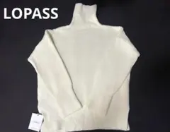 LOPASS タートルネックニット ホワイト