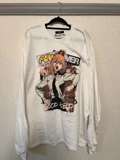 チェンソーマンglambコラボ ロングTシャツ XL 白 - メルカリ