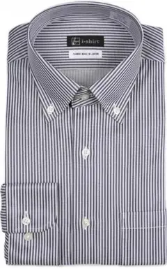 ishirts ネイビー ロンドンストライプ 39x82 長袖ボタンダウン