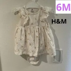 美品♡ H&M 花柄ロンパース 6M