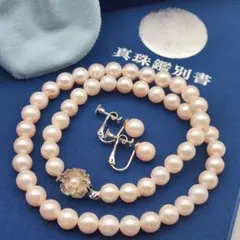 真珠ネックレス本物淡水パール特大珠9-11mm人気柄パープル系✨訳あり品 