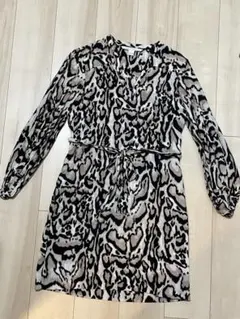 DIANE von FURSTENBERG レオパード柄ワンピース 0号 S