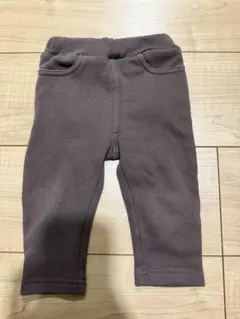 バースデイ　パンツ　ボトムス　70サイズ　ブラウン　裏起毛