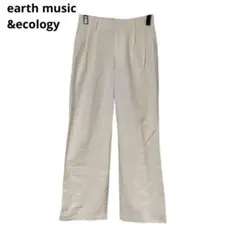 earth music&ecology 花柄ジャカードパンツ