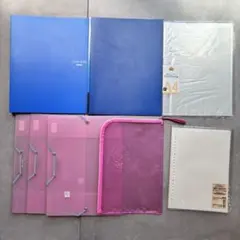 【まとめ売】無印良品A4ルーズリーフ他文房具セット クリアファイル バインダーのサムネイル