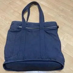 希少✨アンテプリマミスト ハンドバッグ 自立 シルバー金具 ネイビー 