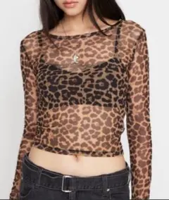 LAGUA GEM LEOPARD SHEER トップスのサムネイル