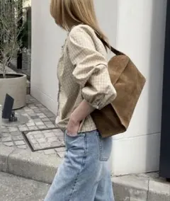 【新品】diggity 本革 スウェード フラップ ショルダーバッグ