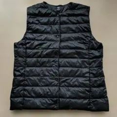 ユニクロ ウルトラライト ダウンベスト XL 2WAY ブラック　J2