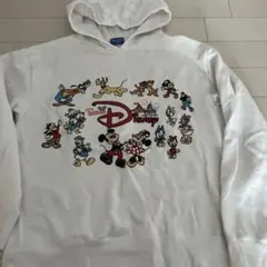 LLトレーナー スエット TDL ディズニー 白パーカー ミッキー ミニー レア