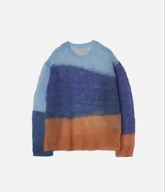 YOKE ヨーク MOHAIR INTARSIA SHEER SWEATER 3のサムネイル