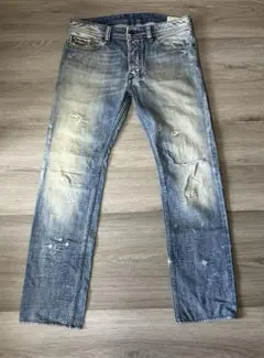 DIESEL ディーゼル　イタリア製　ダメージ加工ブルージーンズ　W30