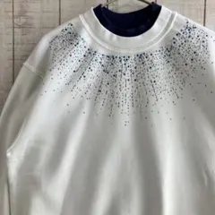 古着　長袖　スウェット 裏起毛　アメカジ ダサカワ　ゆるだぼ