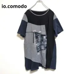 io.comodo【美品】カットソー　半袖　綿100%　大きめ【2XL】