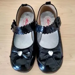 子供靴　フォーマル　入学式　発表会　女の子　黒　19cm