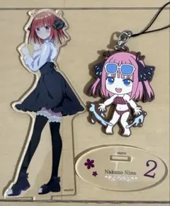 中野二乃　アクリルスタンド　ラバーストラップ
