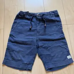 H&M L.O.G.G. ネイビー ハーフパンツ 140