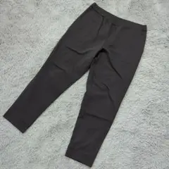 ★b1312 MUJI 無印良品【L】黒 カジュアルパンツ ゴムウエスト