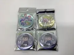 おそ松さん メタリック缶バッジ チル柄 4点セット