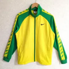 00s ナイキ ジャージ トラックジャケット ラグラン テープライン M 黄