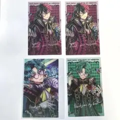 悪魔執事と黒い猫　トレーディングクリアカード　4枚セット②