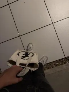 コラボ希少品BlackEyePatch×FAFトートバッグ ホワイトのサムネイル