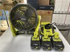 Ryobi 18V ONE+ ハイブリッド ファン　充電器、バッテリー3つ付き Ryobi 18V ONE+ ハイブリッド ファン 充電器、バッテリー3つ付き